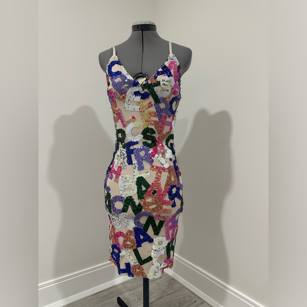 Sequins Birthday Mini Dress
